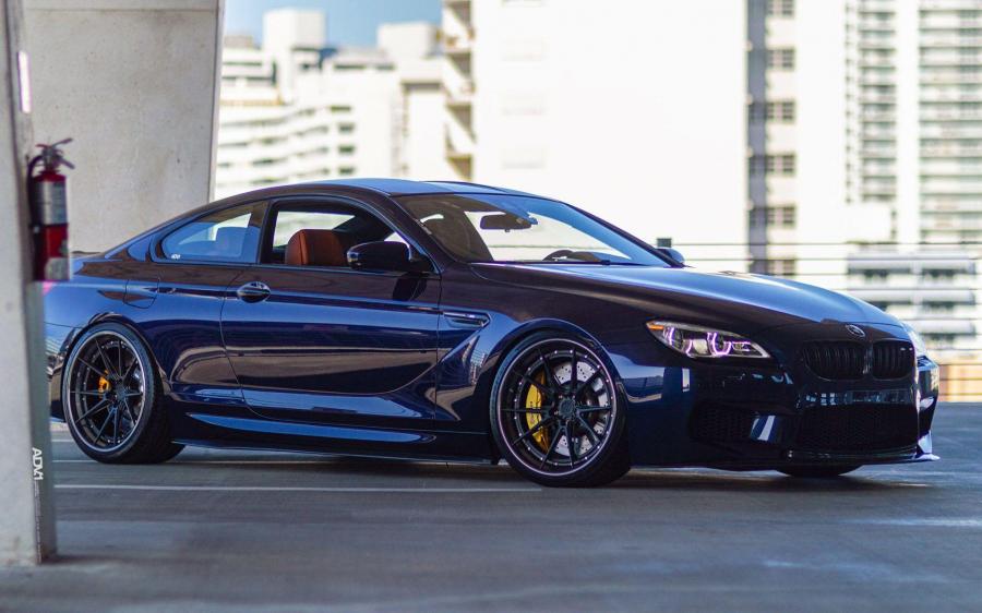 BMW M6 Coupe Tanzanite Blue on ADV.1 Wheels (ADV5.2 TRACK SPEC) '2019